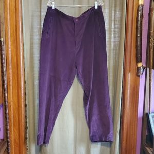 Deep Purple Corduroy Womans Pant Size 20
